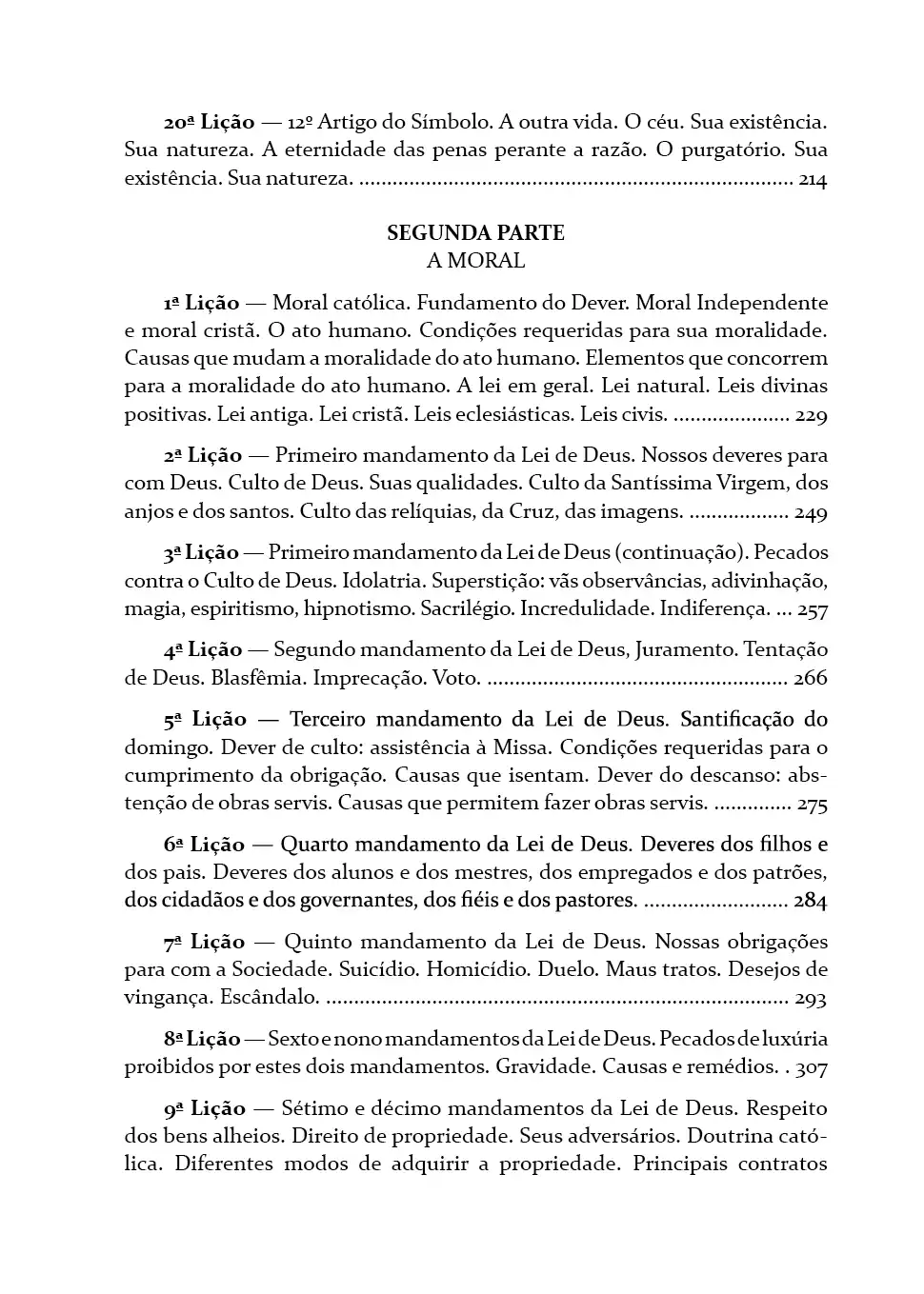 SUMÁRIO - DOUTRINA CATÓLICA-03