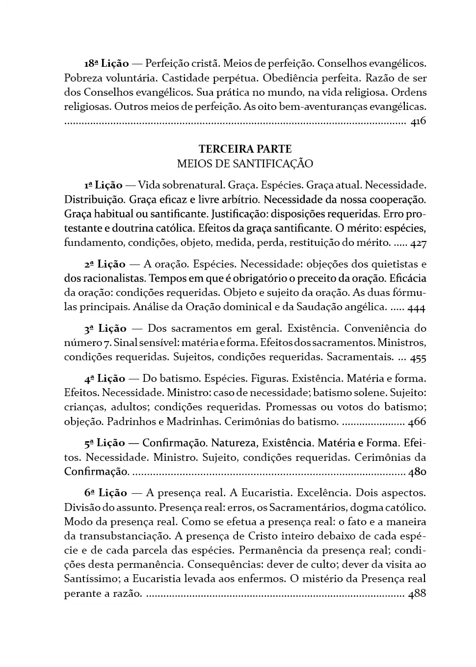 SUMÁRIO - DOUTRINA CATÓLICA-05